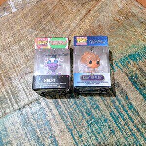 Funko Pocket Pop Keychain Lot Helpy FNAF & Baby Niffler
